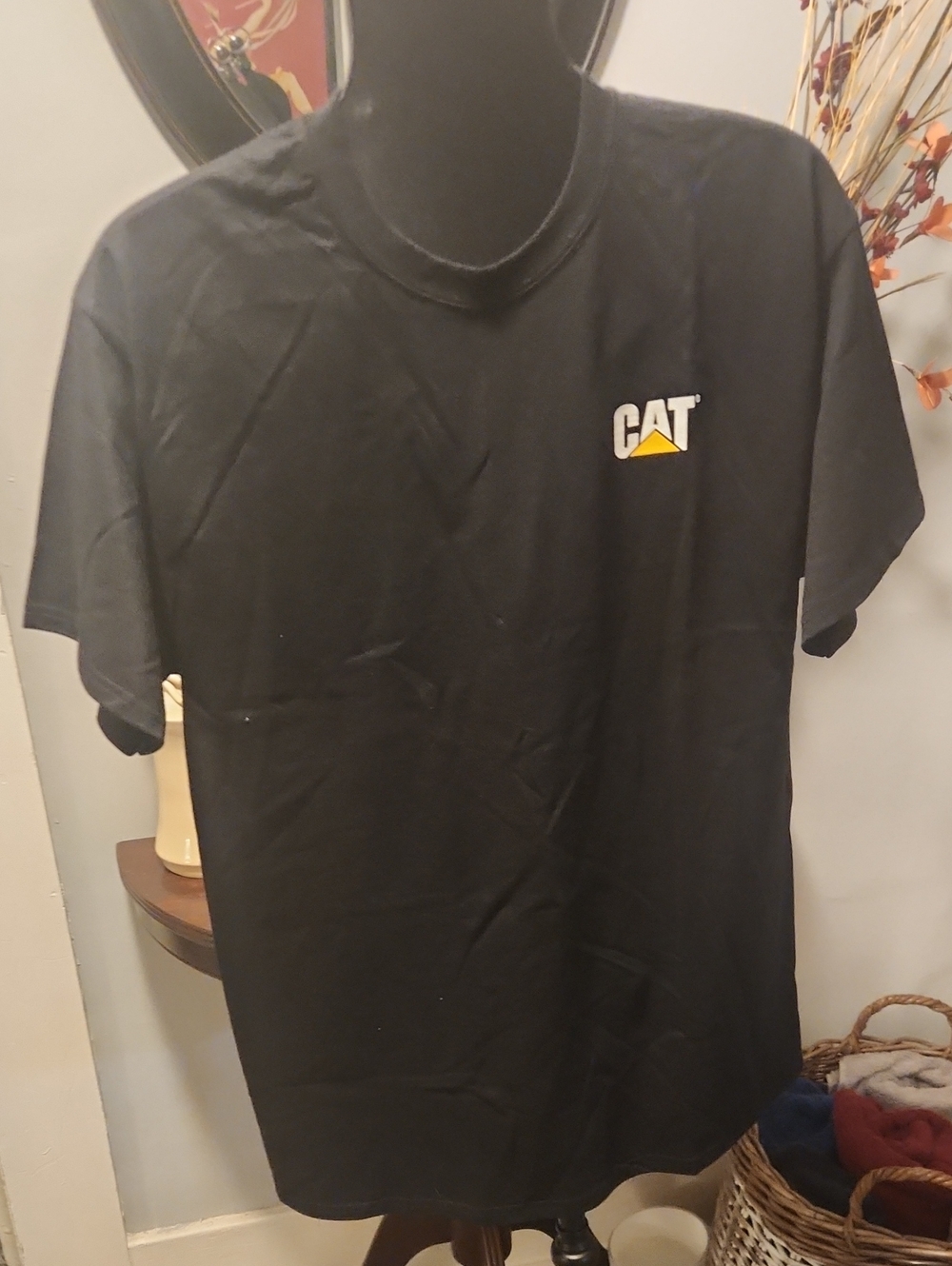 Caterpillar T shirt Men CAT S/S  Graphic Logo Tee T- Shirts Cotton Lg NWT